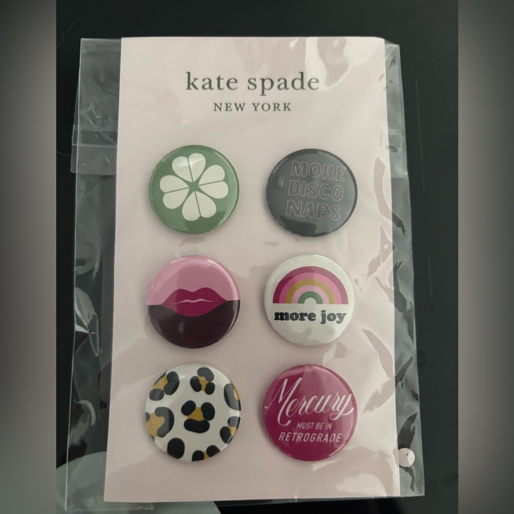 Kate Spade Colorful Button Collection